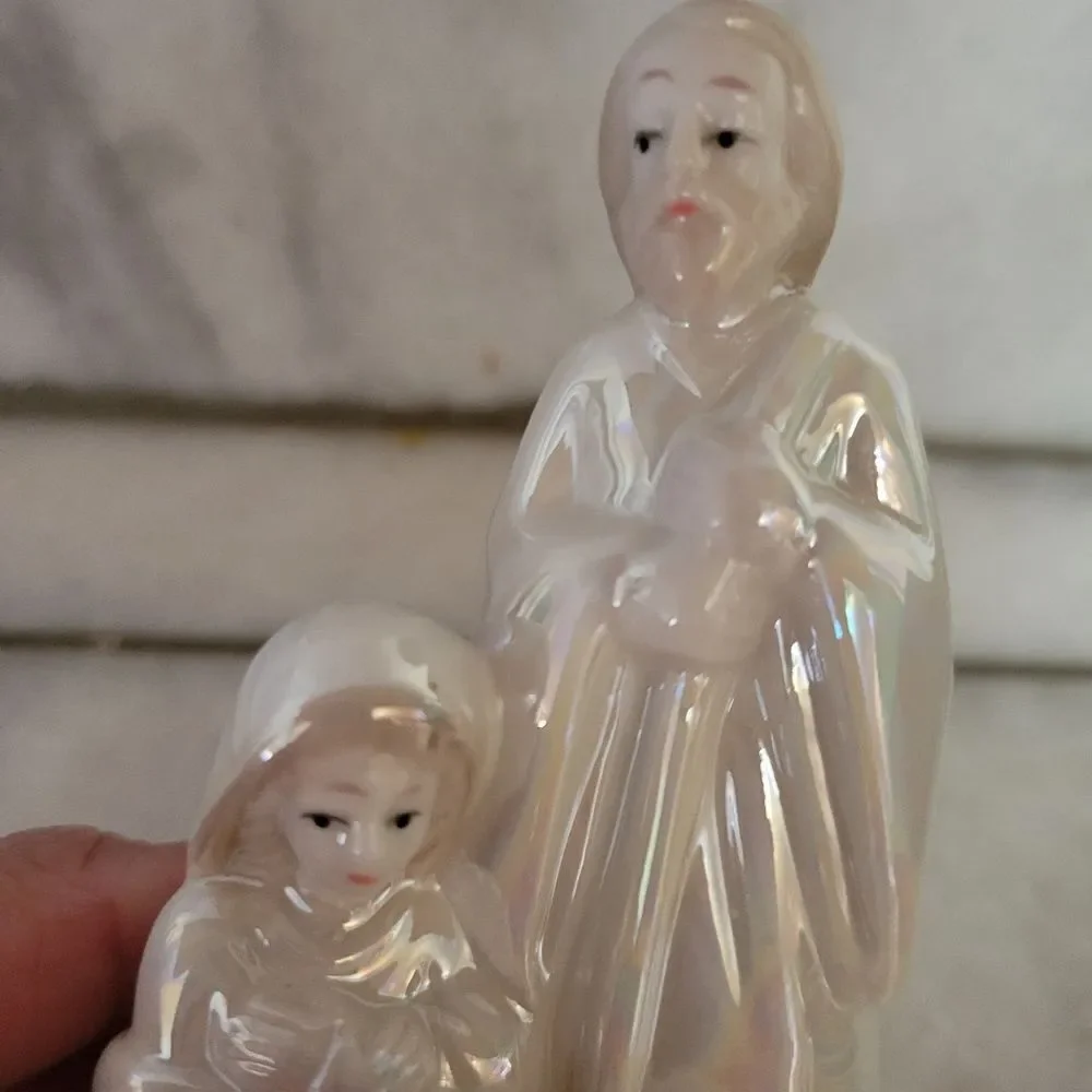 Pier 1 Holy Family Porcelain Figurine Christmas Holiday Decor